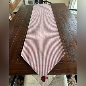 Red & White Striped Table Runner